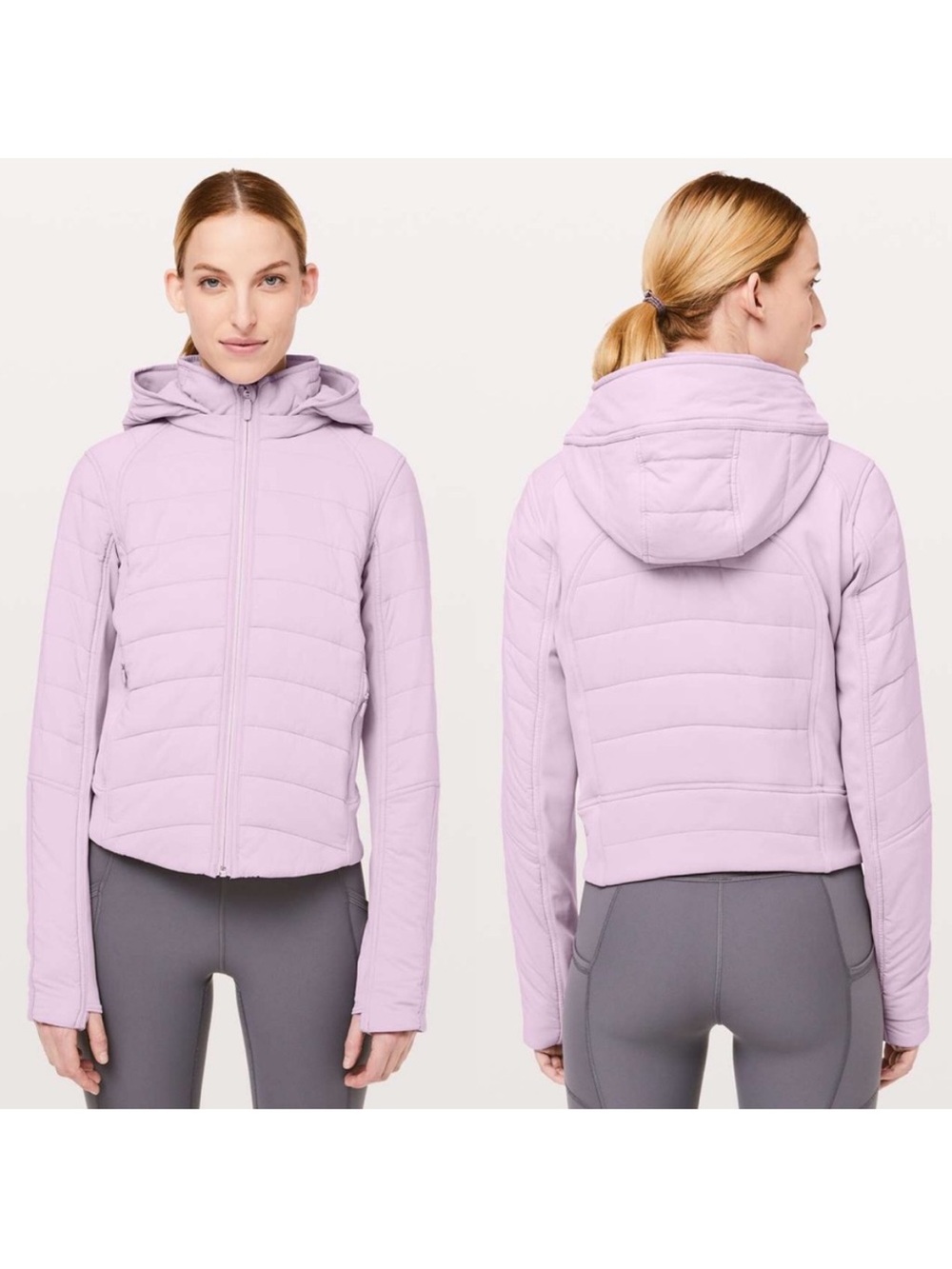 Lululemon Push Your Pace Hooded Quilted Jacket. Size 6